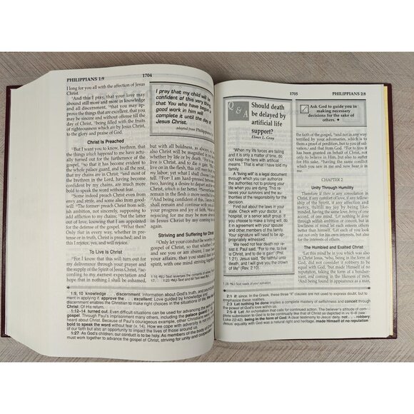 The Passages Of Life Bible New King James Version NKJV Hardcover Red - Picture 7 of 11